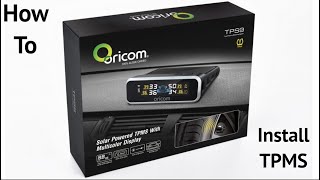 TYRE PRESSURE MONITORING SYSTEM  TPMS  ORICOM  FULL INSTALL [upl. by Cestar]