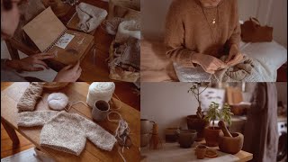 Knitting vlog January knits amp knitting journal [upl. by Atiner]