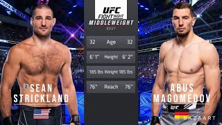 SEAN STRICKLAND VS ABUS MAGOMEDOV FULL FIGHT UFC ON ESPN 48 [upl. by Danae]