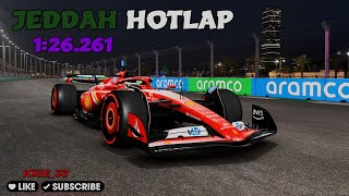 F1 24 Jeddah Hotlap With Setup  126261 [upl. by Nelhsa]