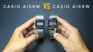 Casio A158W VS Casio A168W‼️ [upl. by Htebasyle813]