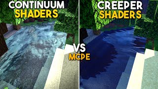 Continuum pe VS Creeper Shaders  Minecraft PE  118 [upl. by Onavlis56]