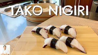 How To Make Tako Octopus Nigiri  Basic Recipe [upl. by Tnilf]