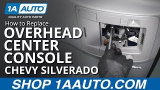 How to Replace Overhead Center Console 1419 Chevy Silverado [upl. by Dadelos]