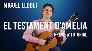 El Testament dAmelia arr Miguel Llobet Canciones Populares Catalanas played by B Valette [upl. by Anneirb]