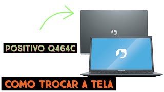 Como trocar a tela do notebook positivo motion Q464C vencemos a moldura mais difícil de remover ufa [upl. by Rohn]