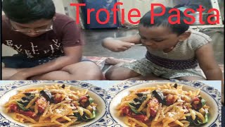 How To Make Trofie Pasta Recipe Vegetable Trofie Pasta RecipeMadhumita parya daily vlog [upl. by Akenahs]