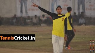 Prasad Gharat Bowling in Shiv Shambho Night Tournament 2015 Jasai [upl. by Neeruam373]