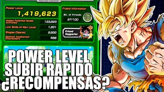 POWER LEVEL ¿QUE ES ¿COMO SUBIR POWER LEVEL ¿RECOMPENSAS  DOKKAN BATTLE [upl. by Avner598]