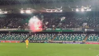 Away StGallen Fans at Belfast  Conference League Larne FC vs St Gallen 12 “07112024” [upl. by Brubaker20]