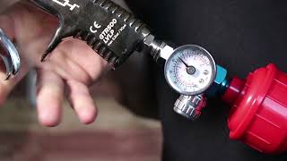 How to setup the correct working pressure on a spray gun for best performance [upl. by Bywoods]