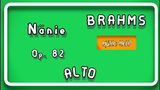 Alto  Brahms  Nänie Op 82 [upl. by Nerrual899]