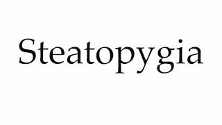 How to Pronounce Steatopygia [upl. by Lamaj]