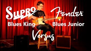 Supro Blues King vs Fender Blues Junior  TFOA [upl. by Aicelef]