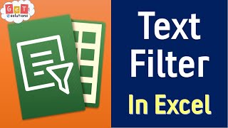 Text Filter in Excel  Excel advanced filter contains text [upl. by Nett]