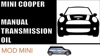 How to Change Manual Transmission Oil  MINI Cooper R53 R56 F56 [upl. by Damon]