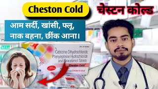 Cheston Cold Tablet  Cetrizine Paracetamol  Phenylephrine  Medicine for Comman Cold and Fever [upl. by Richmound]