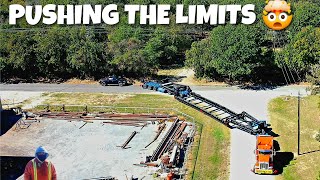 HEAVY HAUL76 PUSHING THE LIMITS LOADING 145000LBS ON NEW TRAILER🤯 [upl. by Brannon]