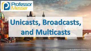 Unicasts Broadcasts and Multicasts  CompTIA Network N10007  13 [upl. by Droffats178]