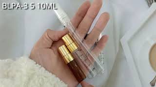 Portable 3ml 5ml 10ml Perfume Atomizer Glass Perfume Spray Bottle With Aluminum Pump Cap [upl. by Cyndie]