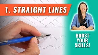 Drawing Tutorial  Freehand Lines amp Circles [upl. by Kosey762]