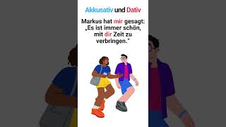 Personalpronomen im Akkusativ und Dativ im Alltag 🇩🇪 Shorts [upl. by Alyos]