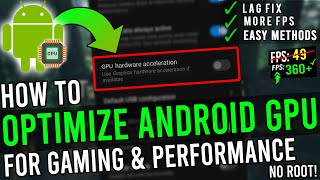 🔧 How To OptimizeBoost Android GPU For Gaming And Performance ✅ Speed Up Android  NO ROOT  2020 [upl. by Adirf]