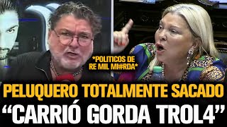 PELUQUERO TOTALMENTE SACADO ESTALLÓ CONTRA MASSA Y CARRIÓ [upl. by Ronoc]