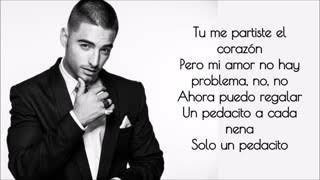 Maluma  Corazón ft Nego do Borel Lyric Video LetraEnDescripcion [upl. by Hindu694]