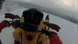 polaris pro rmk 600 2013  skidoo 800 2008 kittelfjäll dec 2012 1080p [upl. by Mlohsihc]