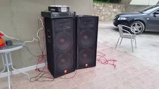 JBL JRX 125 2x1000W  Behringer EP 4000 [upl. by Oona795]