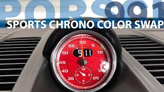 Sports Chrono Color Change  Porsche 911 991 [upl. by Anitaf10]