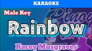 Rainbow by Kacey Musgraves Karaoke  Male Key [upl. by Brandise]