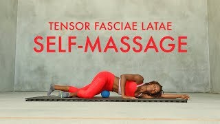 Part 1  Tensor Fasciae Latae  Self Massage Using A Foam Ball [upl. by Glassman]