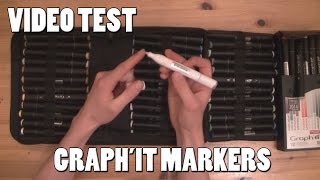 Test des Graphit marker feutres à alcool  TUTORIAL sur les dégradés ombres etc HD 1080 [upl. by Aitnic]