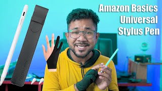 Amazon Basic Stylus Pen Unboxing and Review  Best Budget Stylus for iOSampAndroid [upl. by Katinka]