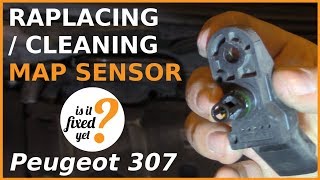 Replacing or Cleaning MAP Sensor  Peugeot 307 [upl. by Mighell]