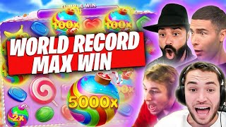 SWEET BONANZA WORLD RECORD BIGGEST WINS Top 10 Adin Ross Ayezee Xposed [upl. by Alracal]