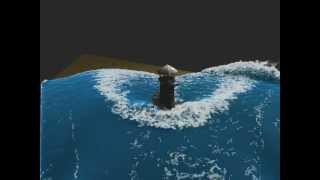 Lighthouse  Fluid simulation with foam [upl. by Christianson601]