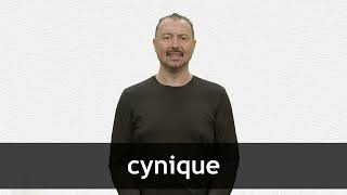 How to pronounce CYNIQUE in French [upl. by Edlihtam]