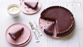 Mouthwatering salted chocolate tart  Simply Nigella  BBC [upl. by Khudari]