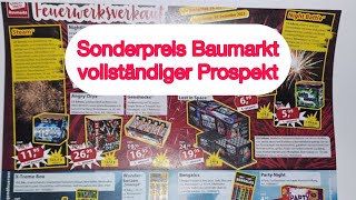 Sonderpreis Baumarkt vollständiger Feuerwerk Prospekt 202324 [upl. by Alliuqaj]