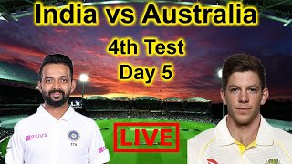 India Vs Australia Live I 4th Test Match I India Vs Australia [upl. by Lytsirk814]