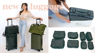 NEW travel luggage haul ✈️  JULY suitcase unboxing review  best travel bags 2023  Miss Louie [upl. by Toll]