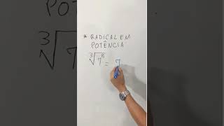 Como transformar radical ∛7⁸ em potência com expoente fracionário❓ [upl. by Renwick]