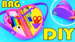 DIY BAG ORGANIZER PENCIL CASE amp SCHOOL SUPPLIES HOLDER Back to School Idea [upl. by Noma460]