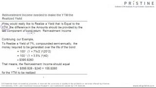 Level I CFA® Tutorial Fixed Income  Reinvestment Assumption in Calculating Yield to Maturity YTM [upl. by Aciretnahs231]