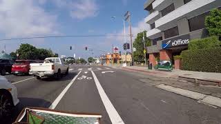 GREAT STREETS VENICE BL UNSAFE BIKE PATH ENTRY [upl. by Arocat264]