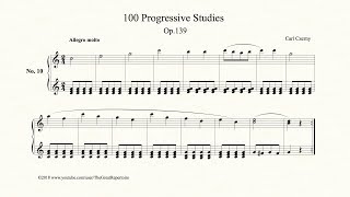 Czerny 100 Progressive Studies Op 139 No 10 [upl. by Leibarg664]