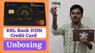 RBL Bank ICON Credit Card Unboxing amp FULL DETAILS RBL Icon Credit Card [upl. by Ahsemak]